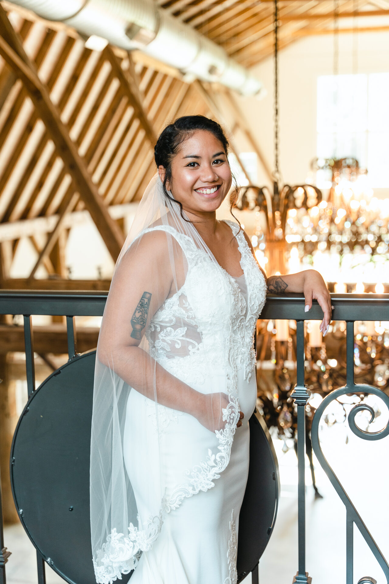 Wedding photographer Orlando FL — fine art bridal portrait, barn venue